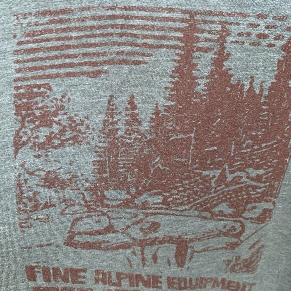 The North Face Graphic T-Shirt Men's Fine Alpine Equipment Short Sleeve Gray XXL - Picture 9 of 13